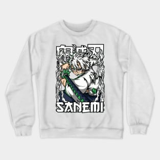 Sanemi Shinazugawa 03 The Tempestuous Wind Hashira Design Crewneck Sweatshirt